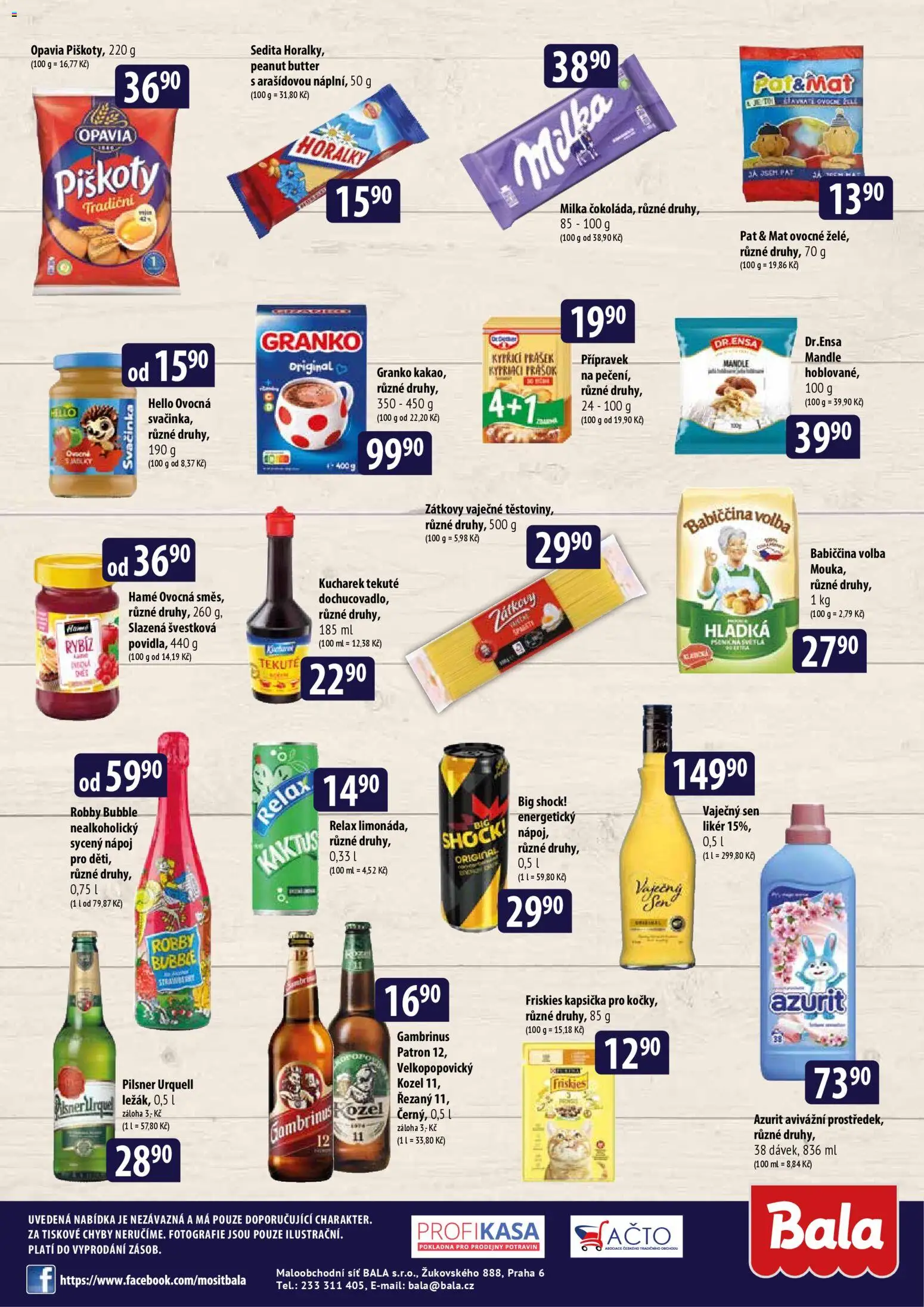 BALA malý leták  od 18.03.2026 | Strana: 2 | Produkty: Robby Bubble, Horalky, Mandle, Gambrinus