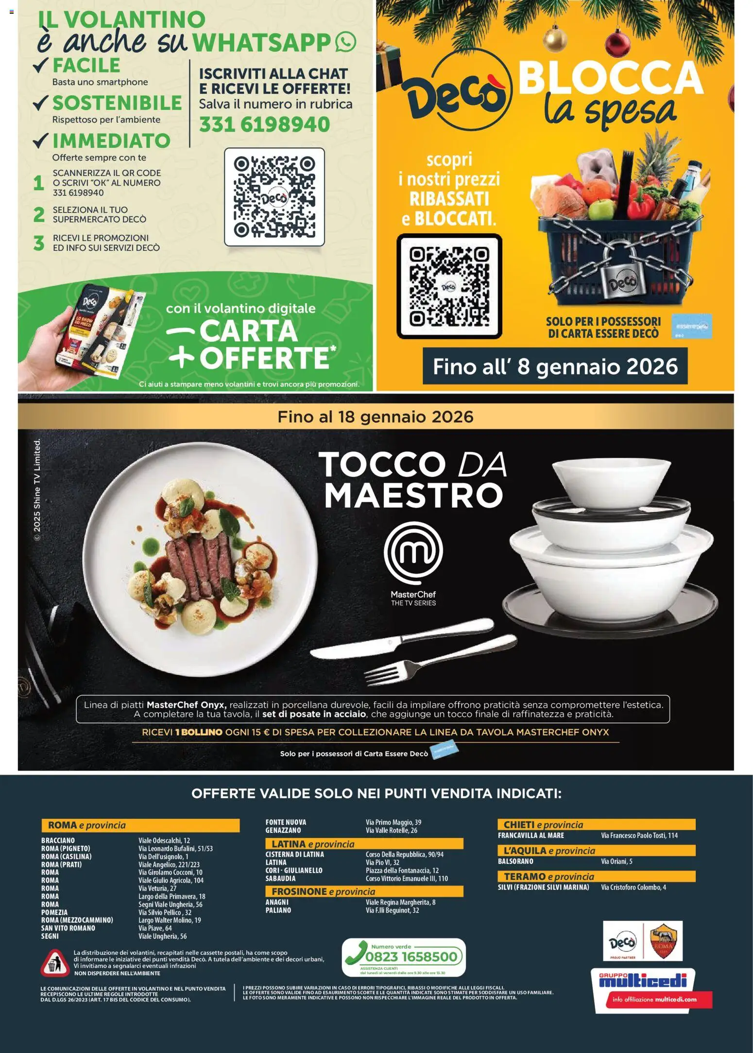 Volantino Decò del 15.12.2025 | Pagina: 20 | Prodotti: Posate, Tè, The, TV