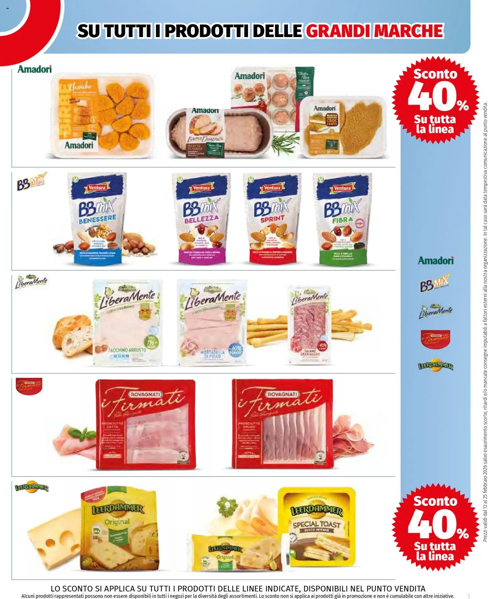 Volantino COOP del 12.02.2026 | Pagina: 3 | Prodotti: Arrosto, Salame, Tacchino, Mortadella