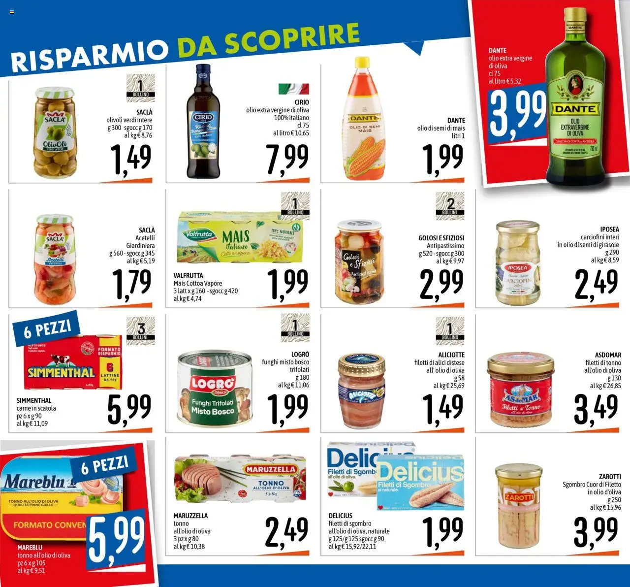 Volantino Emisfero del 07.08.2025 | Pagina: 2 | Prodotti: Olio extra vergine, Sgombro, Alici, Olio di Oliva