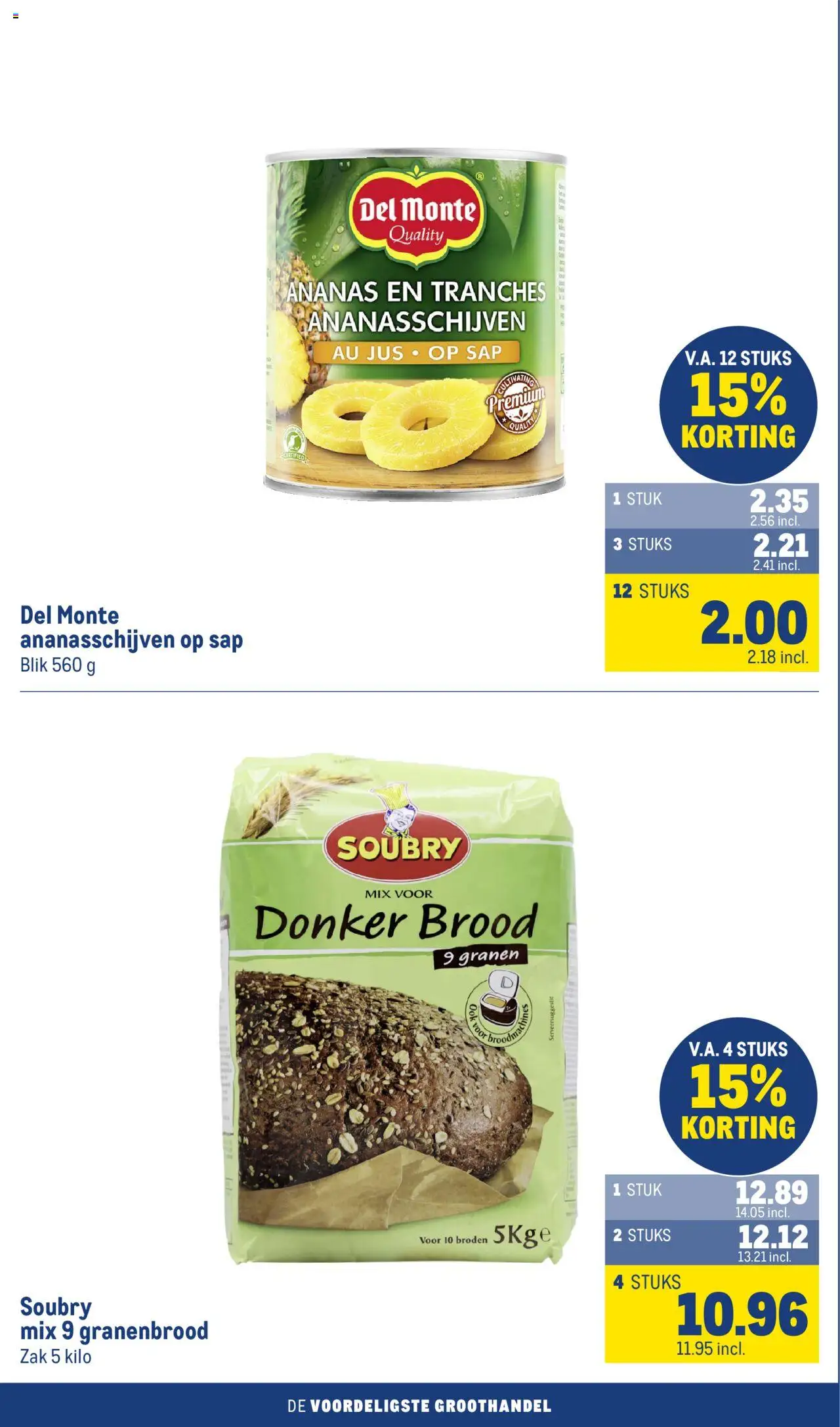  | Pagina: 44 | Producten: Brood, Sap, Ananas, Granen