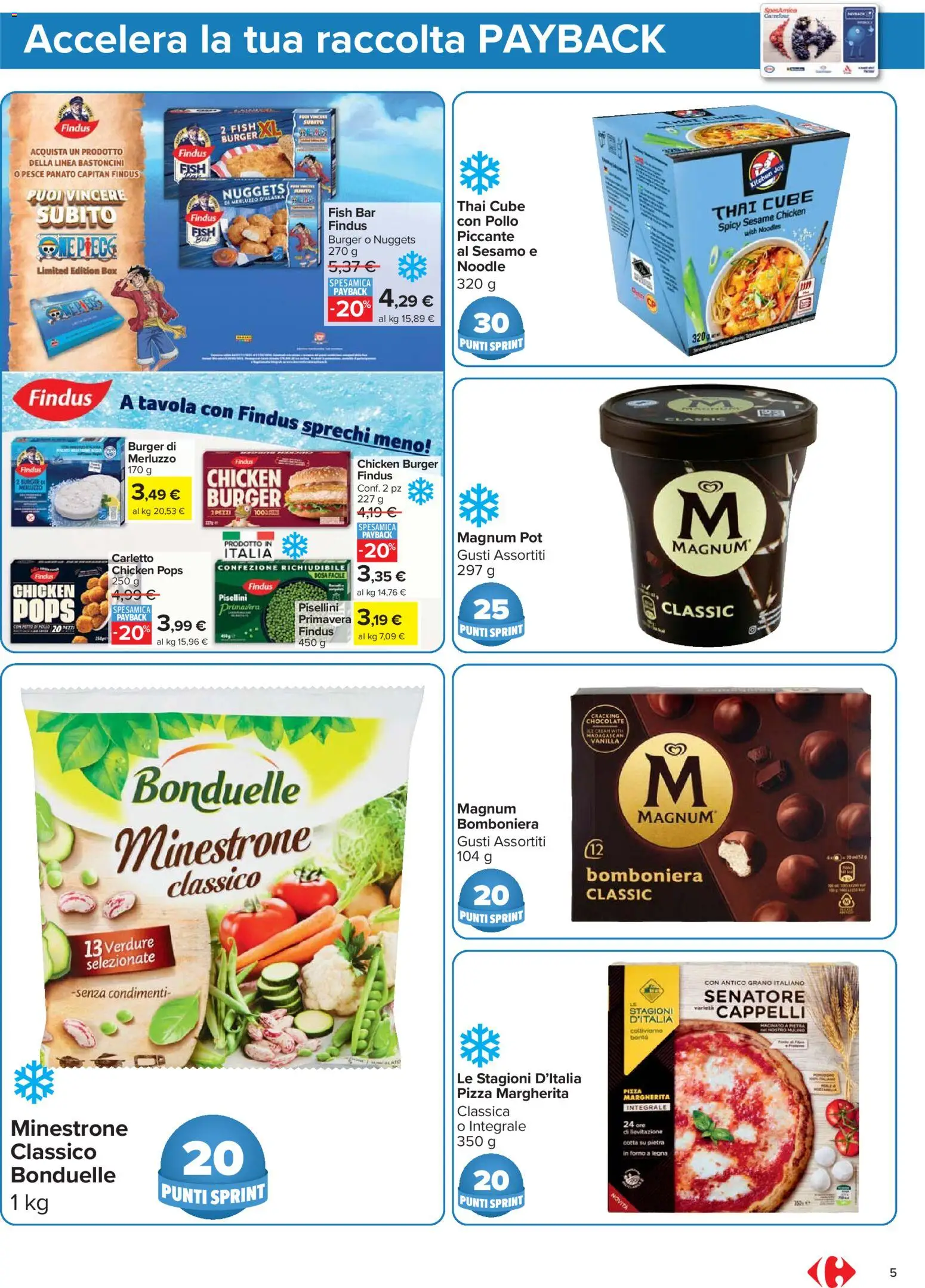 Volantino Carrefour del 02.01.2026 | Pagina: 5 | Prodotti: Pizza, Pesce, Merluzzo, Macinato