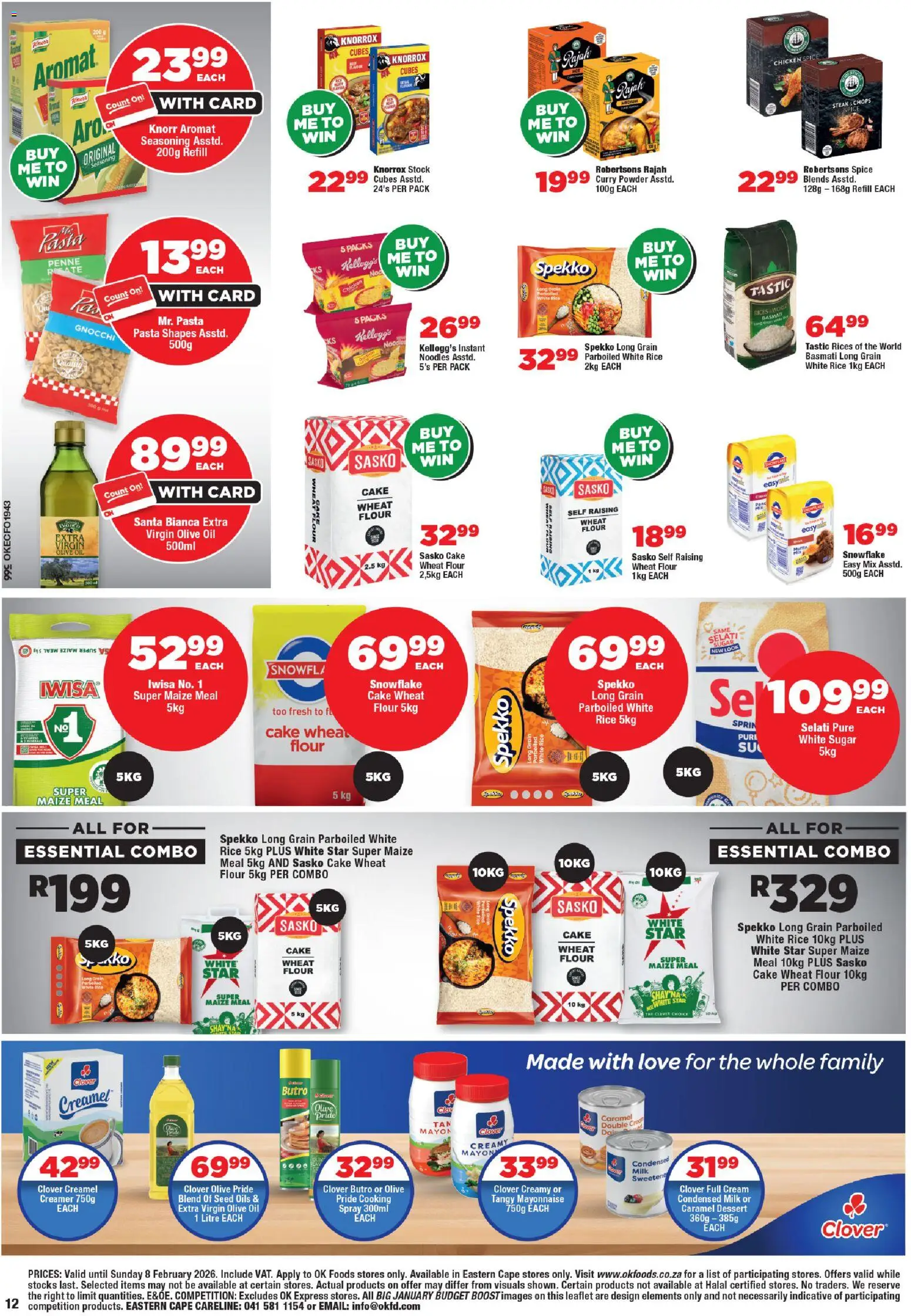 New OK Foods catalogue – valid from 21.01.2026 | Page: 12 | Products: Cake, Condensed milk, Stock, Aromat