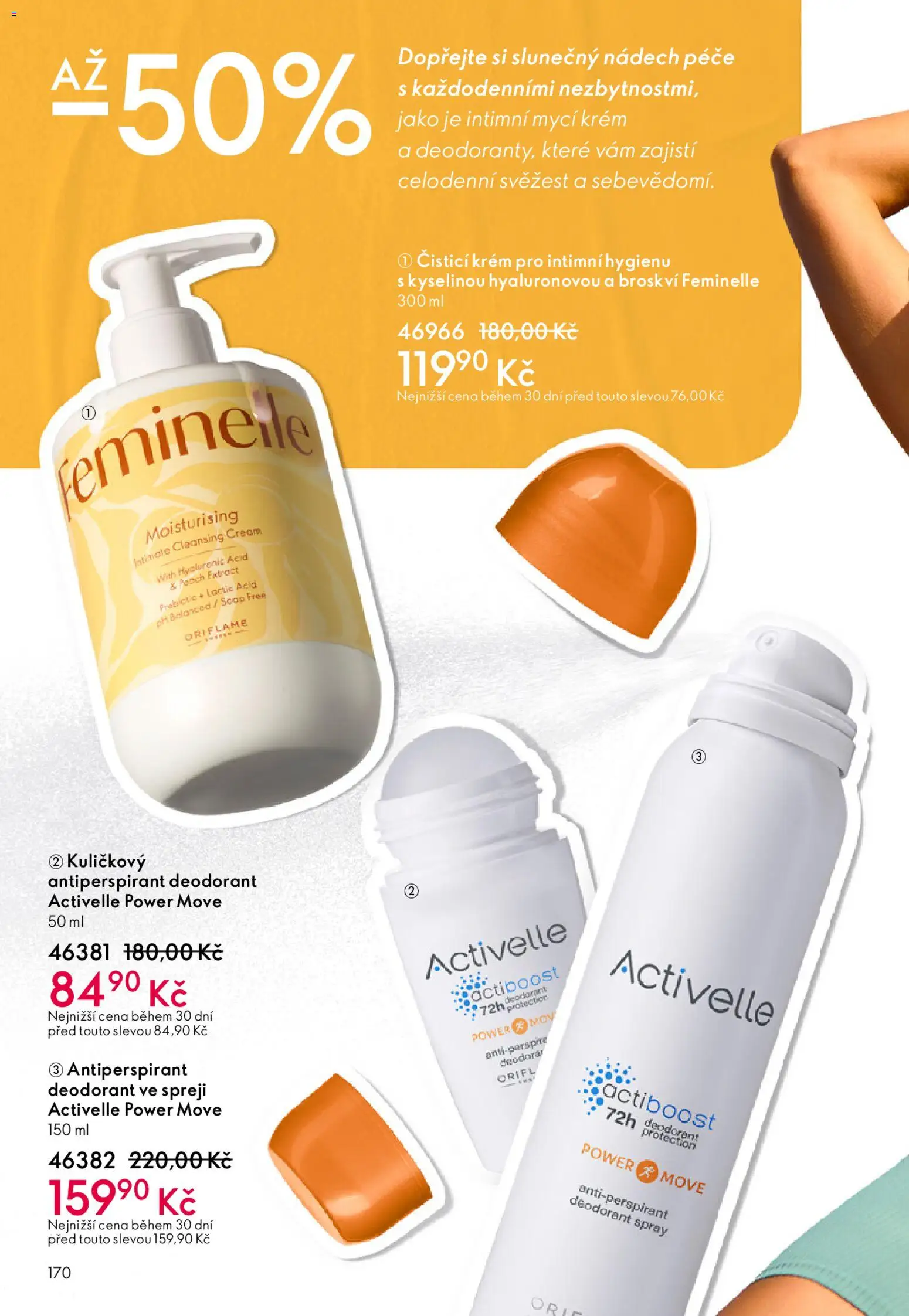 Oriflame katalog č.03/2026 od 11.02.2026 | Strana: 170 | Produkty: Deodorant, Antiperspirant, Krém