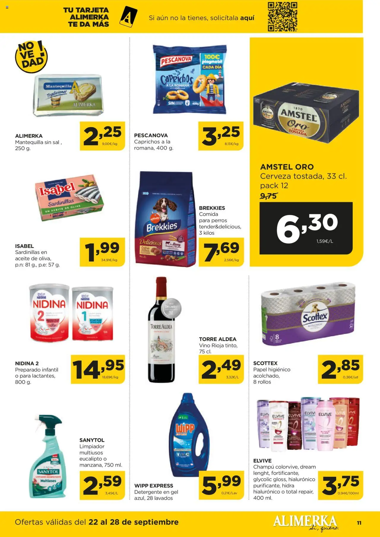 Alimerka folleto Asturias │ válido desde el 22.09.2025 | Página: 11 | Productos: Detergente, Vino, Cerveza, Té
