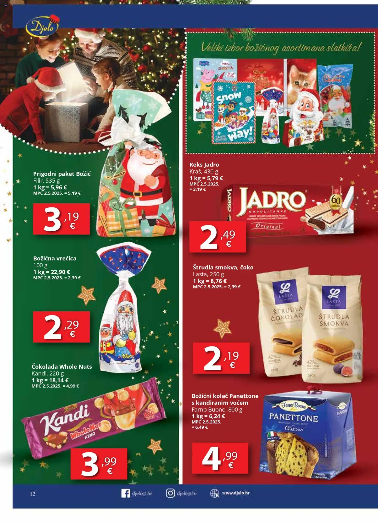 Djelo katalog | vrijedi od 22.12.2025 | Stranica: 12 | Proizvodi: Panettone, Čokolada, Keks