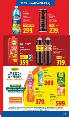 Rauch Yippy, Multi / alma / cseresznye +50 Ft betétdíj 330 ml; 1 l = 816 Ft - amely érvényes a következő dátumtól: 22.10.2025 | Oldal: 13