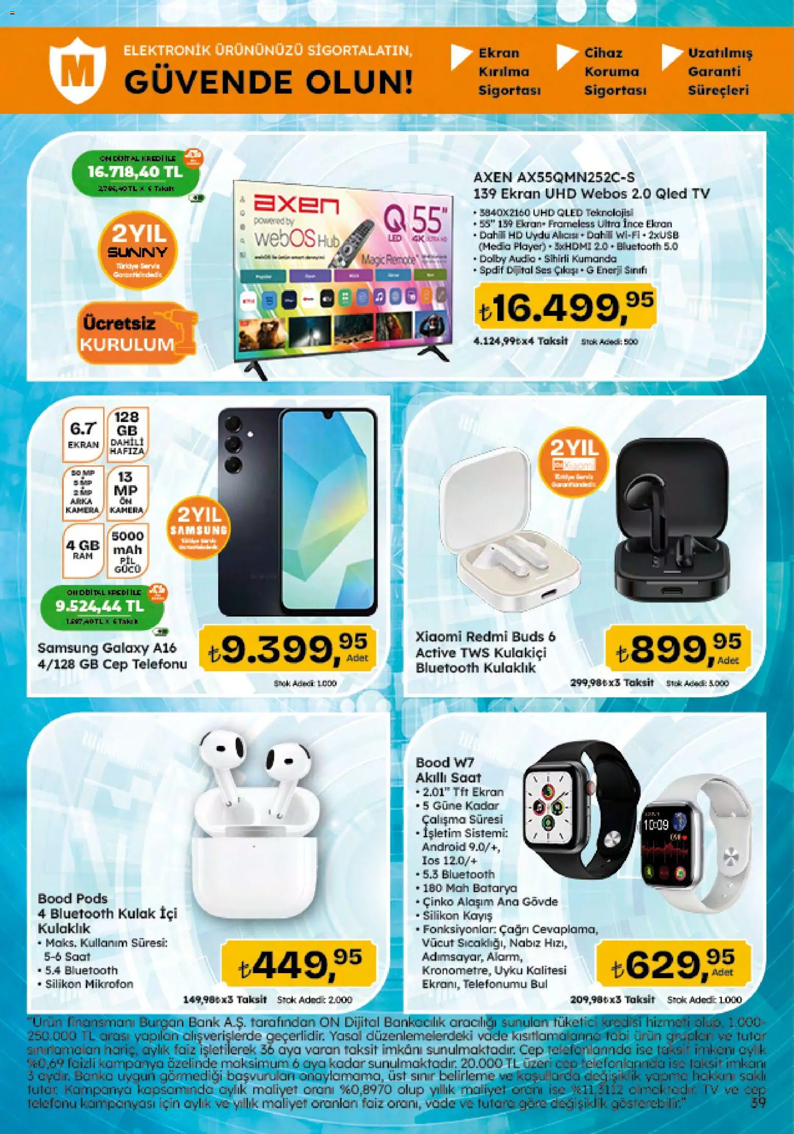 Migros Katalog - 5M Migroskop Dijital - 05.12.2025 tarihinden itibaren geçerlidir | Sayfa: 180 | Ürünler: Akıllı saat, TV, Kulaklık, Kamera
