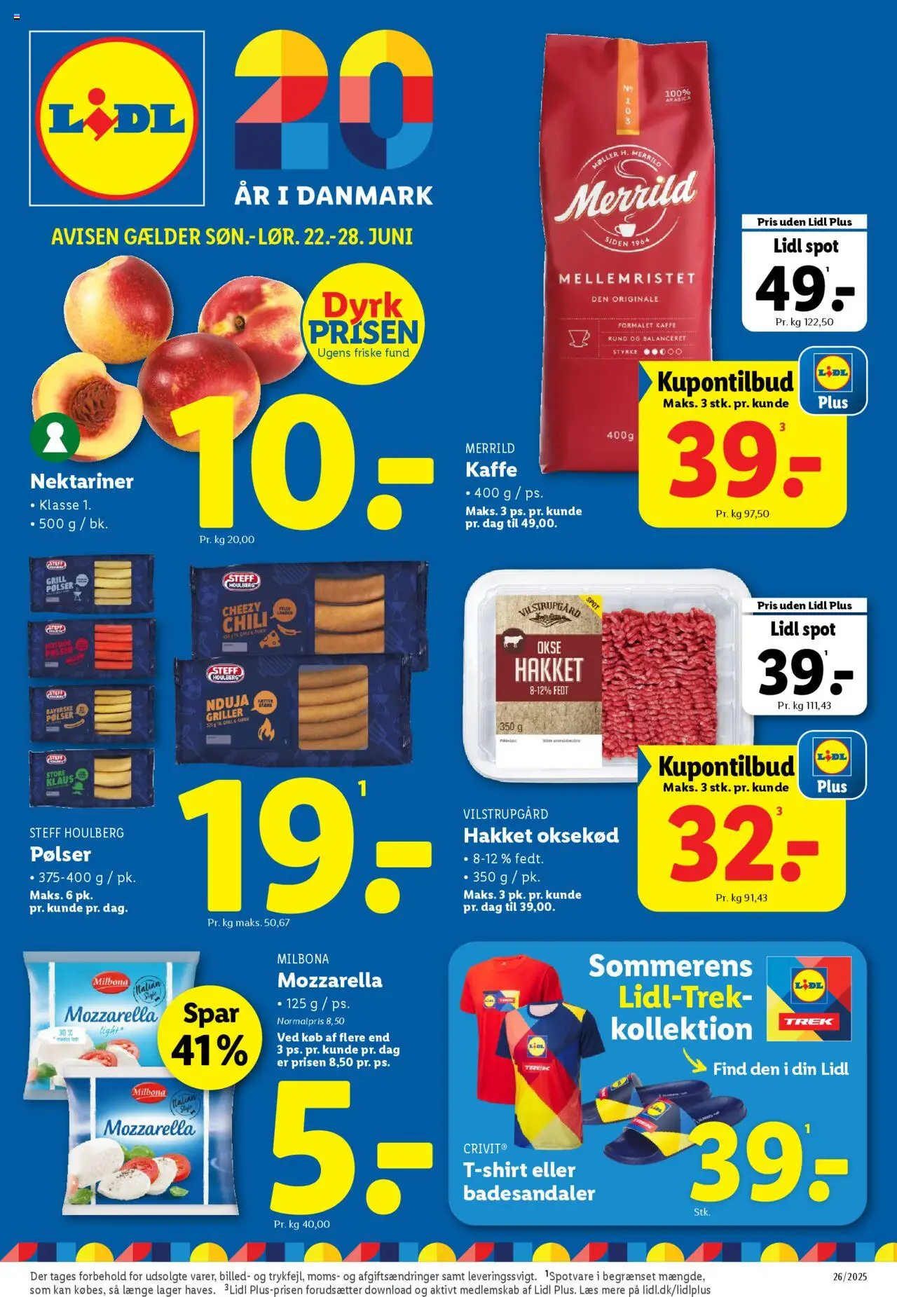 Lidl Tilbudsavis gyldig fra 26.06.2025 | Side: 15 | Produkter: Kaffe, Oksekød, Søm, Badesandaler
