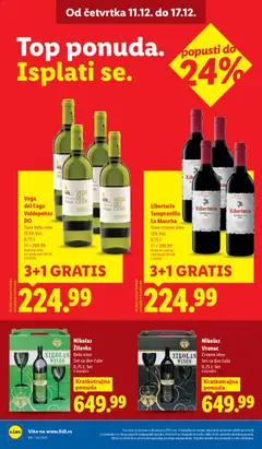 Lidl katalog - pregled Lidl kataloga - važi od 11.12.2025 | Strana: 32 | Proizvode: Vranac, Crveno vino, Belo vino, Vino
