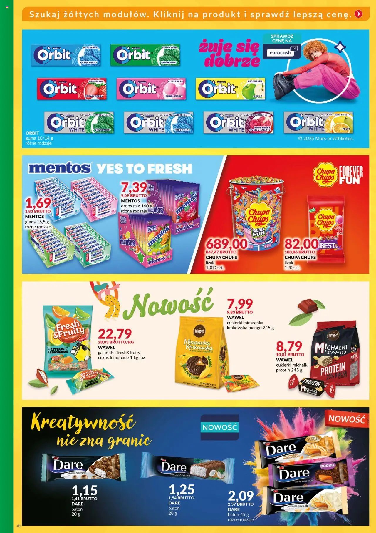 Eurocash Gazetka - Katalog Artykułów Spożywczych od 01.06.2025 | Strona: 41 | Produkty: Mango, Mieszanka krakowska, Baton, Cukierki