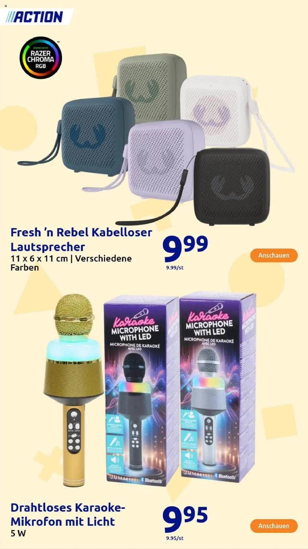 Action Geschenke gültig ab 08.10.2025 | Seite: 156 | Produkte: Mikrofon, Lautsprecher