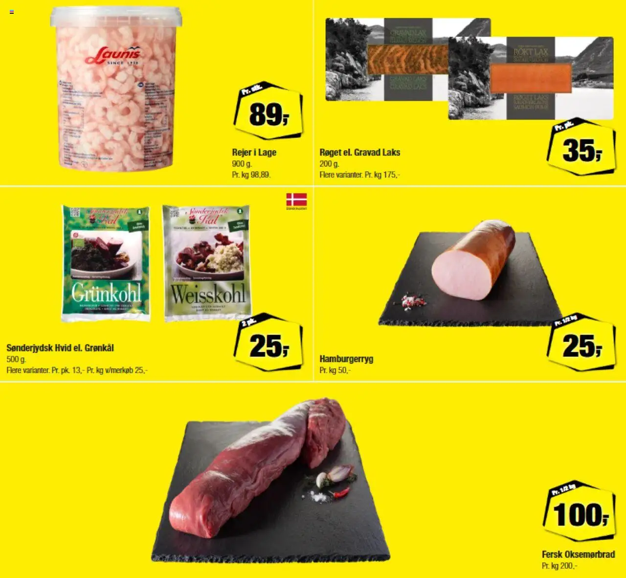 Calle tilbudsavis – gyldig fra 03.09.2025 | Side: 12 | Produkter: Hamburgerryg, Rejer, Grønkål