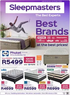 Sleepmasters specials catalogue – valid from 19.02.2026