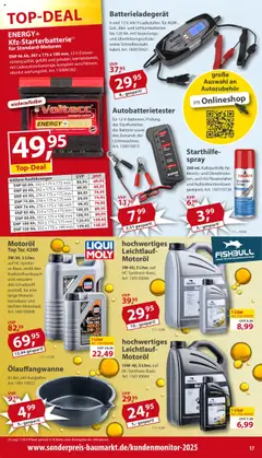 Sonderpreis Baumarkt Prospekt 	 ab 18.10.2025 gültig | Seite: 17 | Produkte: Top, Rasenmäher, Energy, Batterie