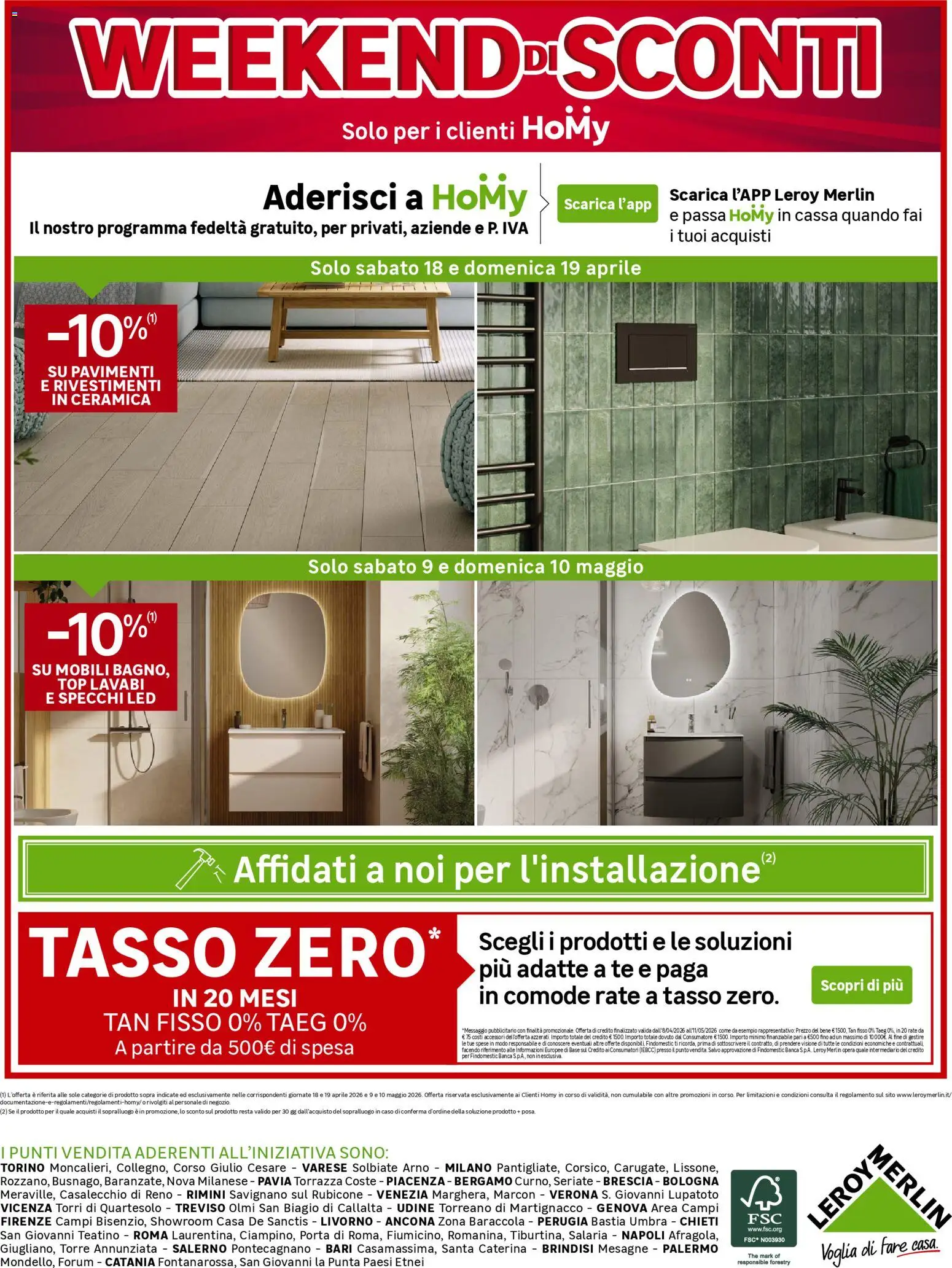 Volantino Leroy Merlin del 08.04.2026 | Pagina: 22 | Prodotti: Tè, Top, The