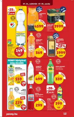 PENNY akciós ujság - amely érvényes a következő dátumtól: 24.07.2025 | Oldal: 16 | Termékek: Tonic, Ice tea, Instant kávé, Mangó