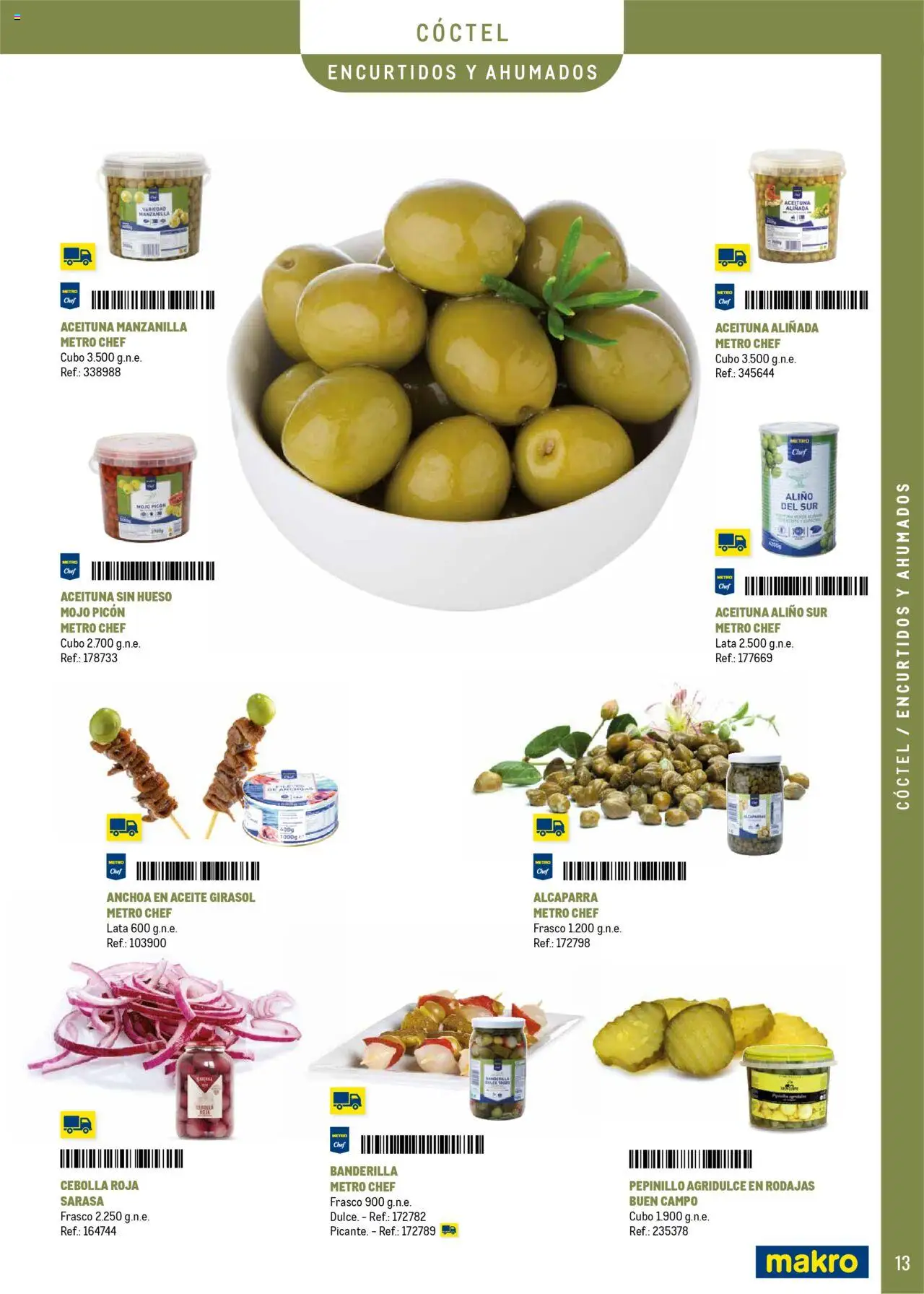 Makro - Catering y Eventos Península │ válido desde el 11.06.2025 | Página: 13 | Productos: Aceite, Παγωμένο τσάι, Anchoa