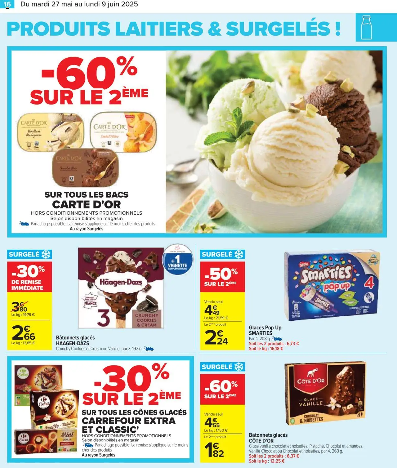  | Page: 18 | Produits: Glaces, Cookies, Cônes, Chocolat