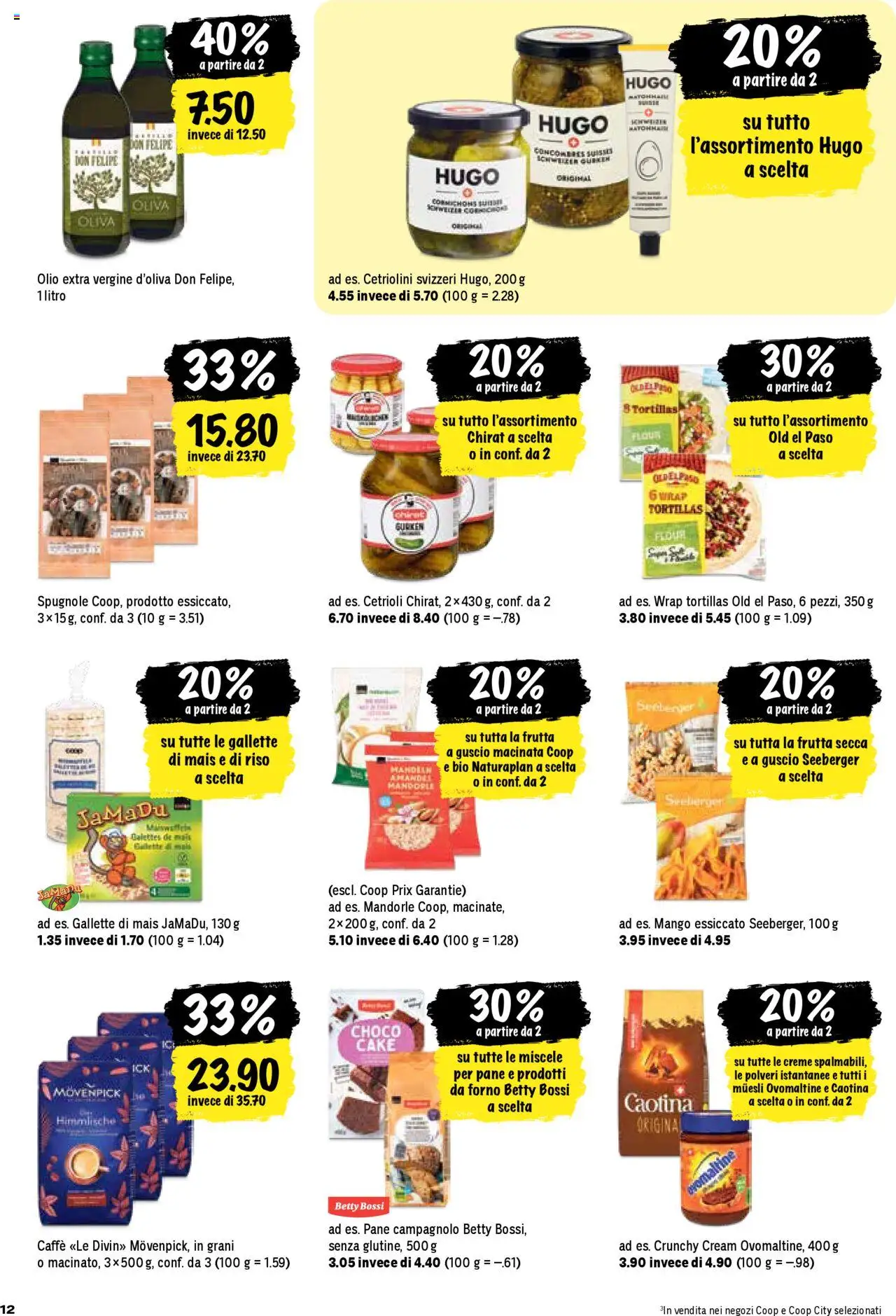 Coop - Una settimana di azioni – gültig ab 09.10.2025 | Seite: 12 | Produkte: Pane, Mango, Gurken, Creme