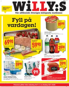 Willys - erbjudanden - Förhandsvisning av reklamblad från butik Willys aktuell från 19.01.2026