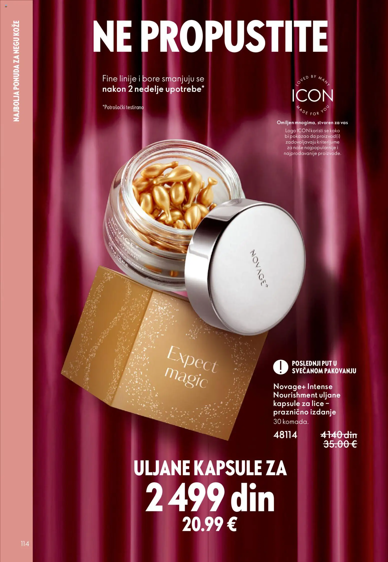 Oriflame katalog - važi od 28.01.2026 | Strana: 114 | Proizvode: Kapsule