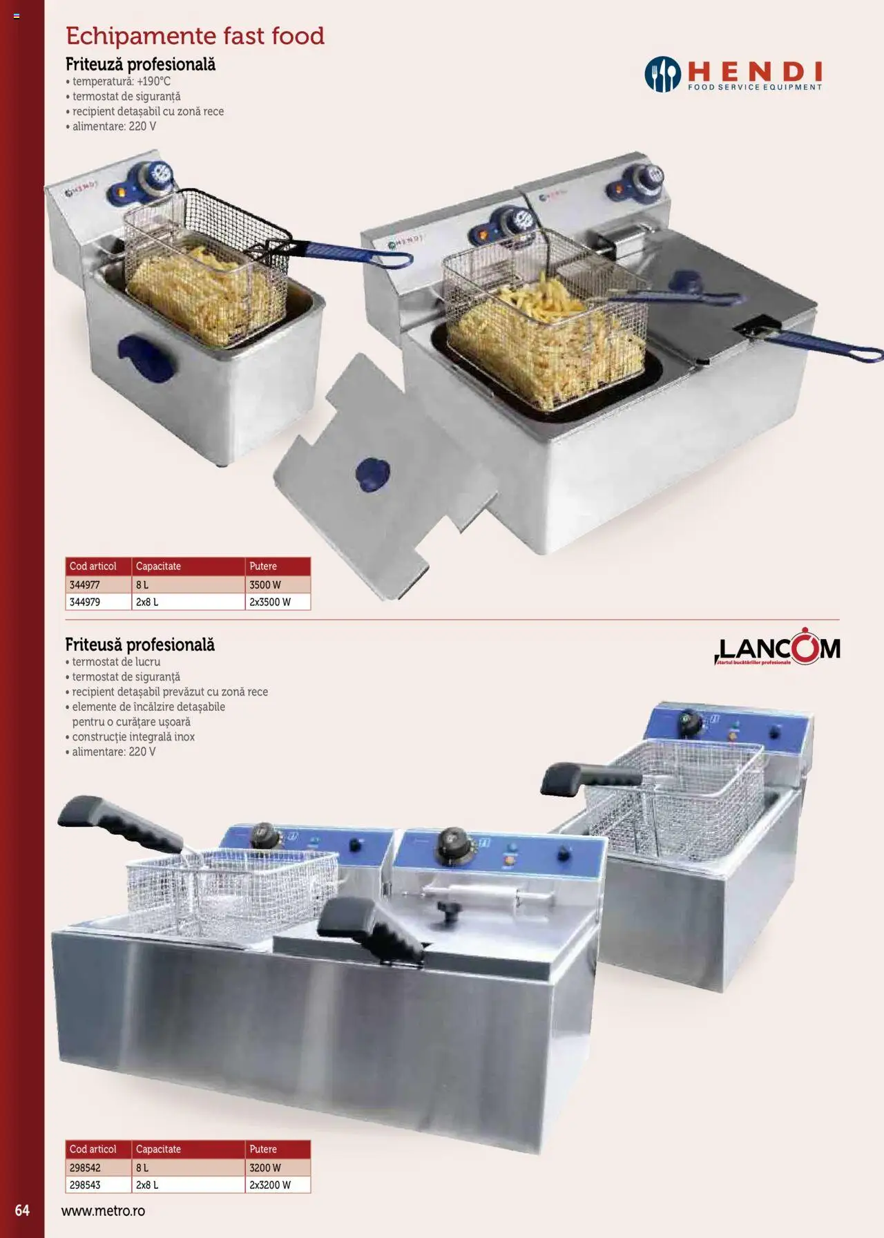 Noul catalog Metro – valabil de la 17.09.2025 | Pagină: 64 | Produse: Friteuză