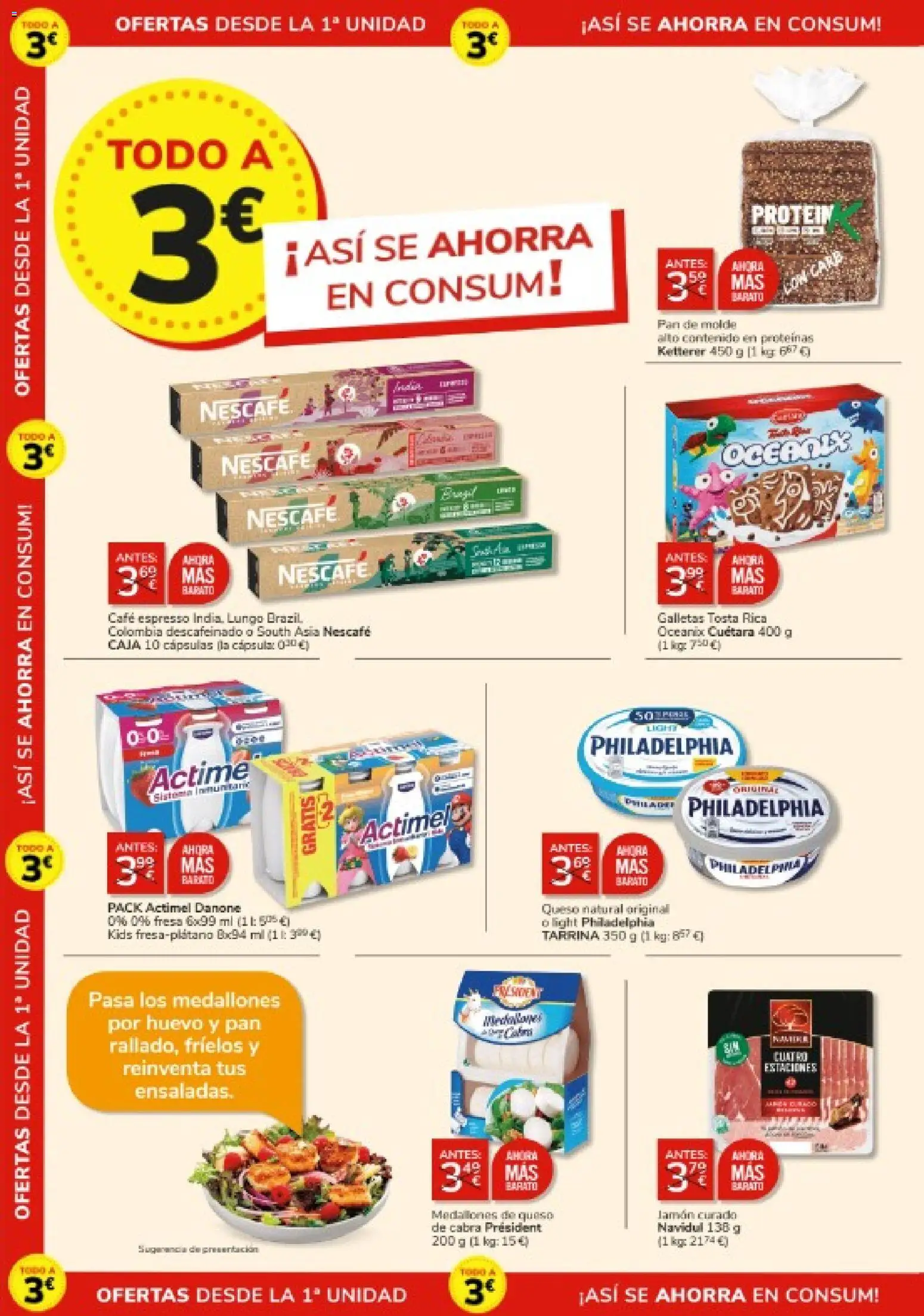 Consum folleto │ válido desde el 08.01.2026 | Página: 8 | Productos: Queso, Pan, Jamón, Caja