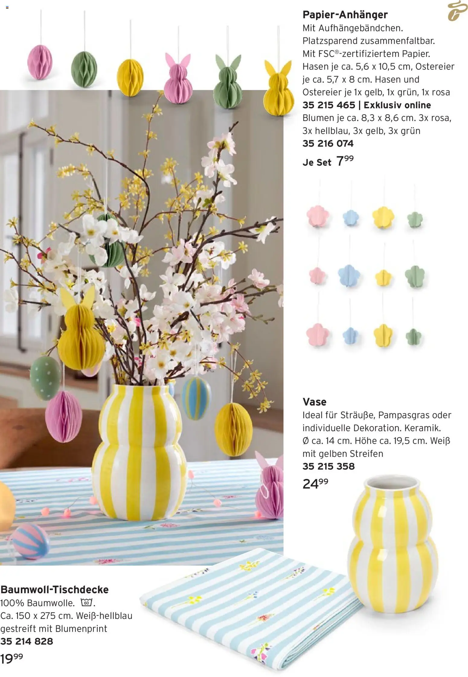 Tchibo Prospekt Frühling auf dem Tisch – gültig ab 04.03.2026 | Seite: 13 | Produkte: Blumen, Vase