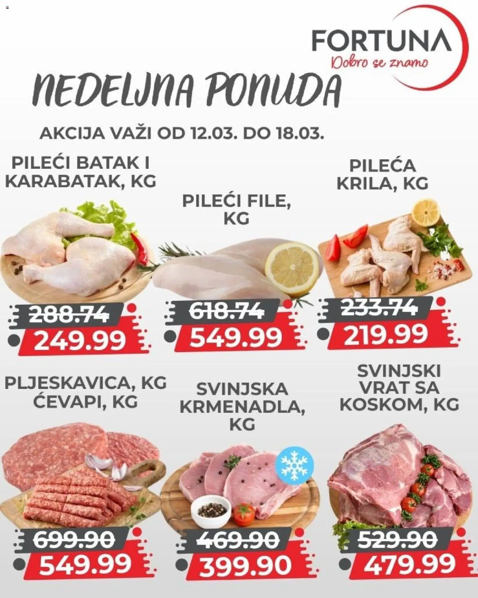 Fortuna Market katalog - važi od 12.03.2026 | Strana: 2 | Proizvode: Pileći batak