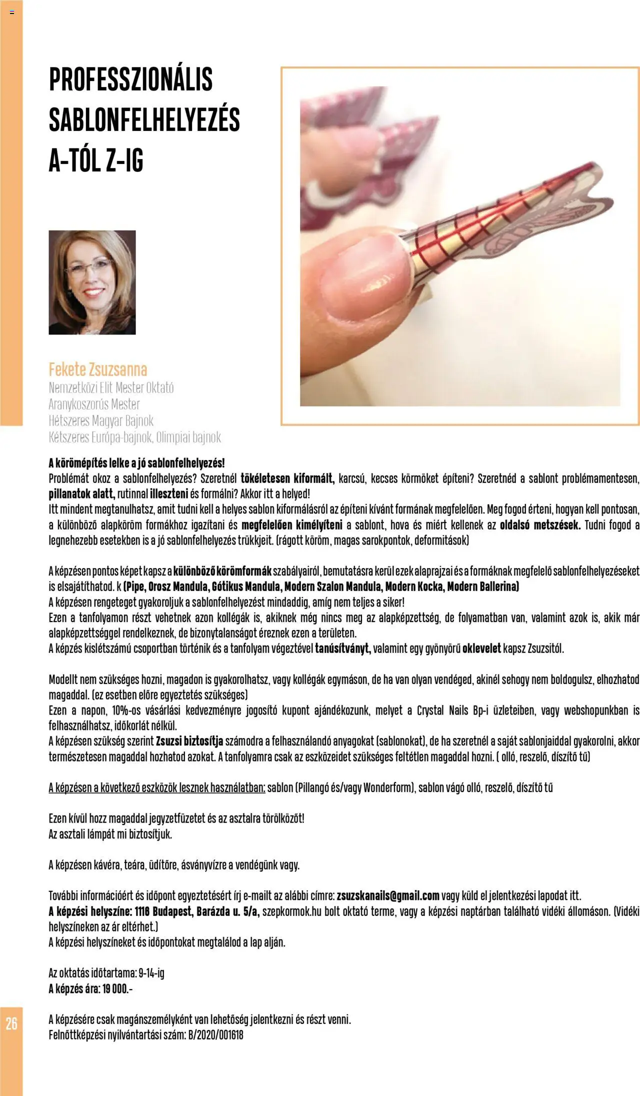 Crystal Nails akciós ujság - amely érvényes a következő dátumtól: 01.06.2025 | Oldal: 26 | Termékek: Vágó