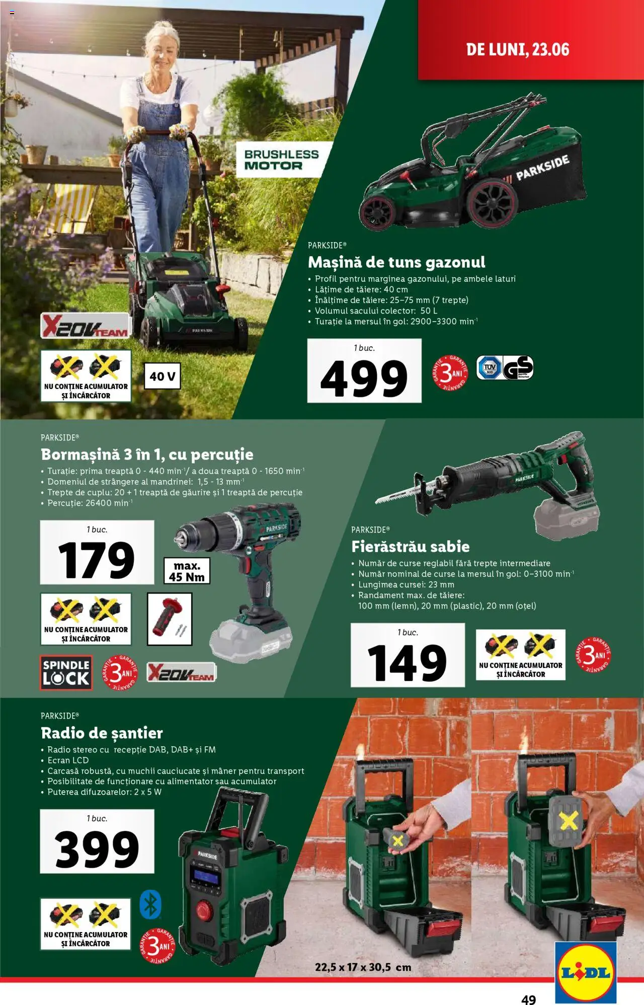 Catalog Lidl – valabil de la 23.06.2025 | Pagină: 49 | Produse: Încărcător, Carcasă, Mâner, Mașină de tuns