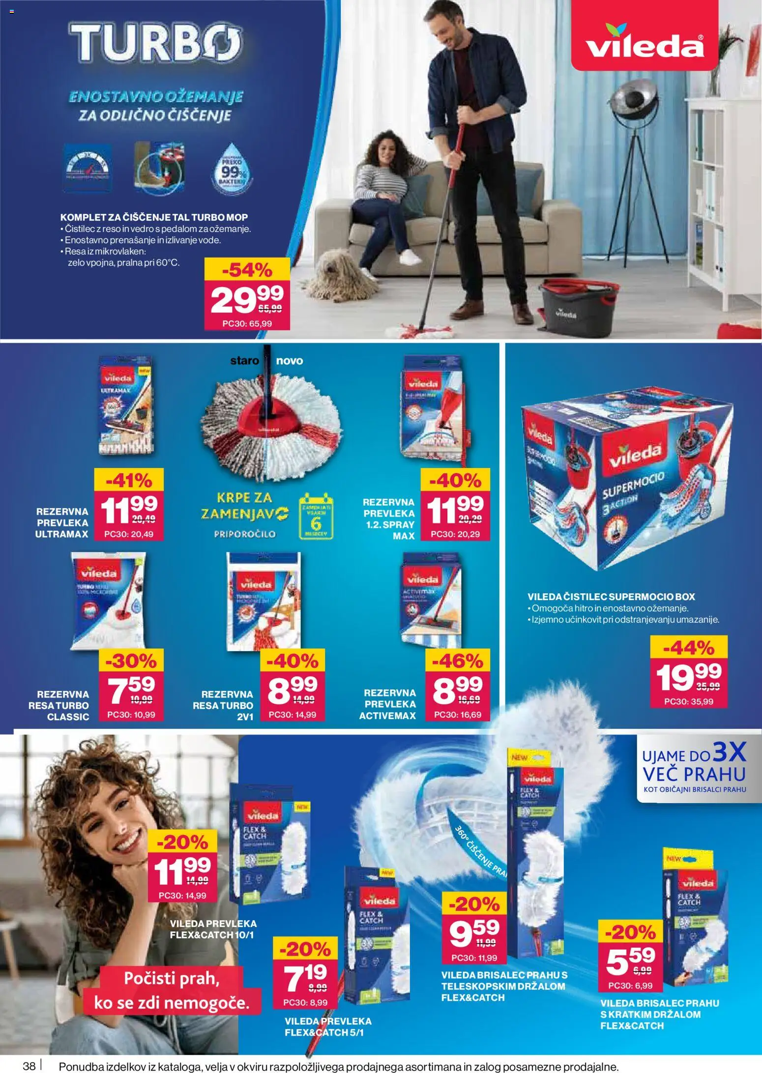 Novi Mercator katalog ponudbe – veljaven od 09.04.2026 | Stran: 38 | Izdelki: Prevleka, Vedro