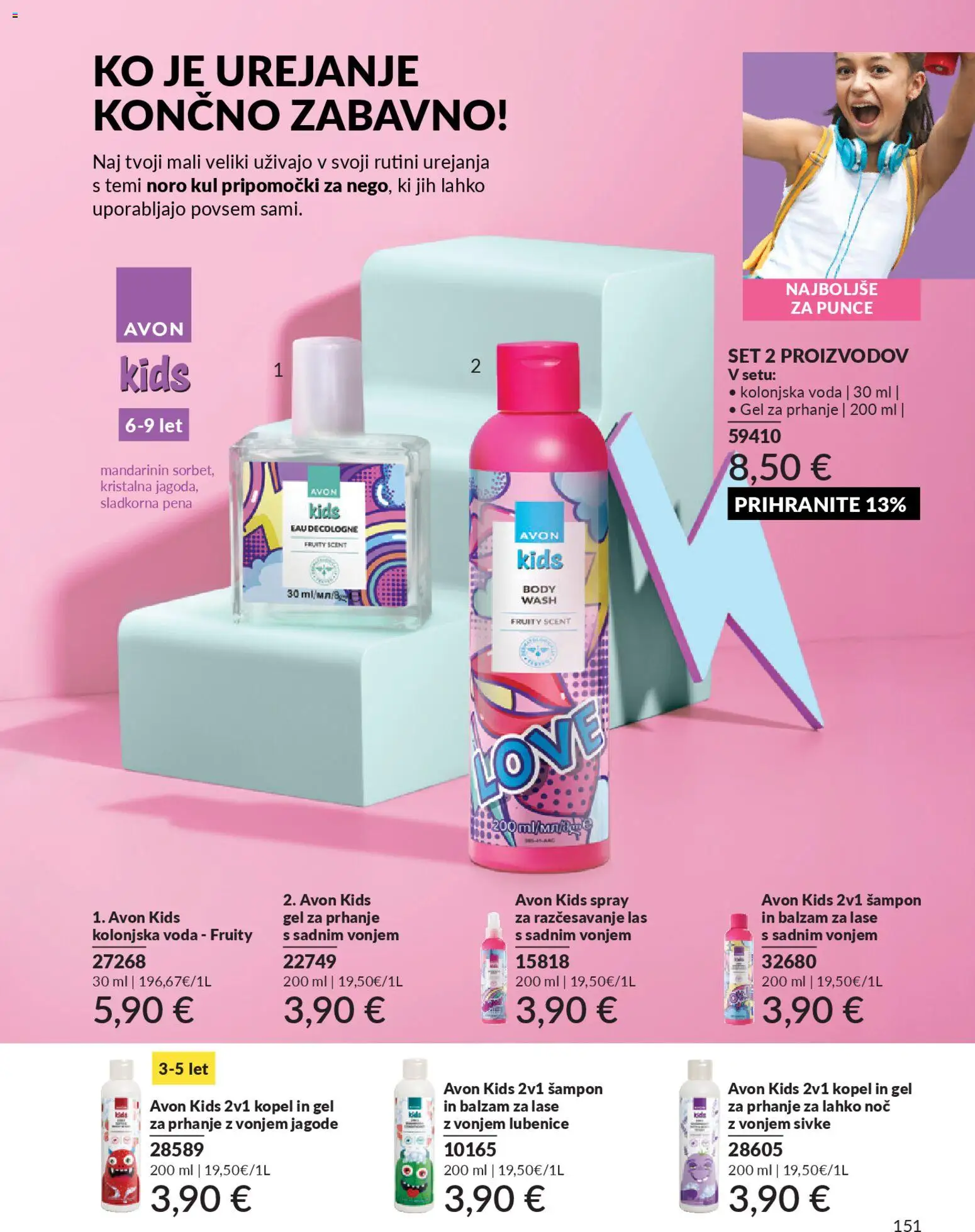 Novi Avon katalog ponudbe – veljaven od 01.03.2026 | Stran: 155 | Izdelki: Sampon, Balzam za lase, Jagode, Lubenice