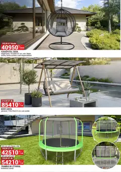 Merkury Market akciós újság - amely érvényes a következő dátumtól: 01.04.2026 | Oldal: 2 | Termékek: Függőfotel, Hinta, Kerti hinta, Trambulin