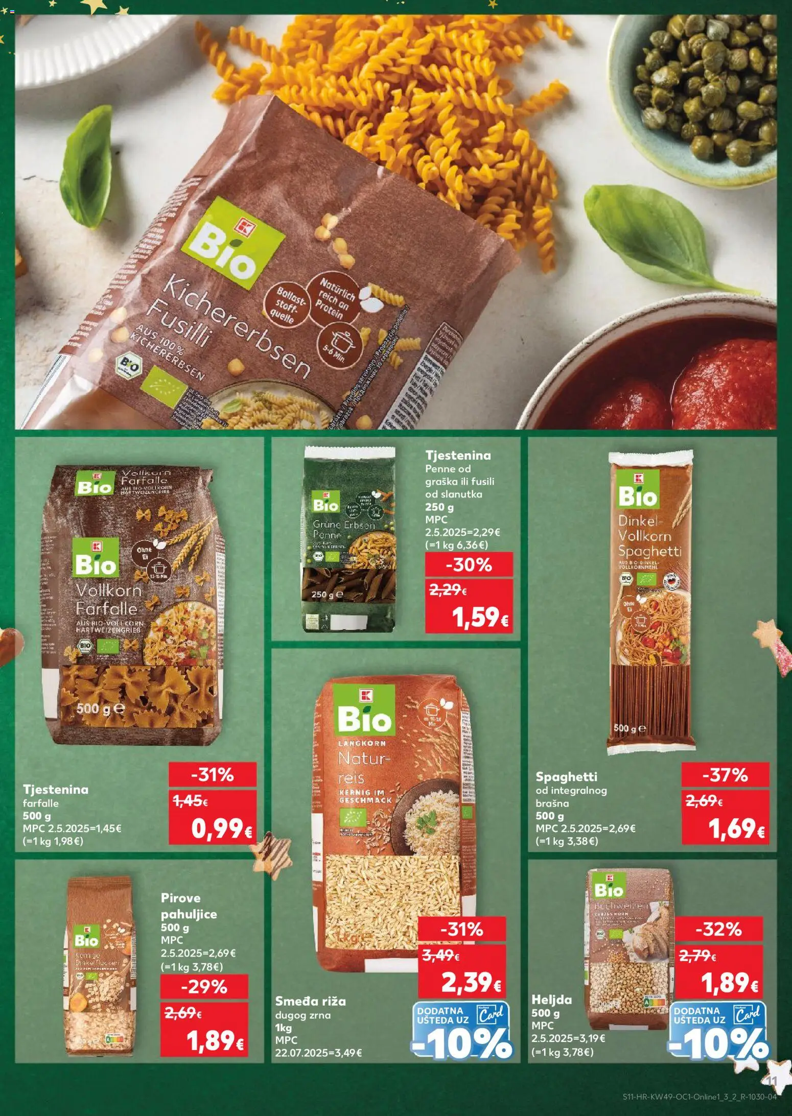 Kaufland katalog | vrijedi od 03.12.2025 | Stranica: 11 | Proizvodi: Riža, Tjestenina, Pahuljice, Pasta