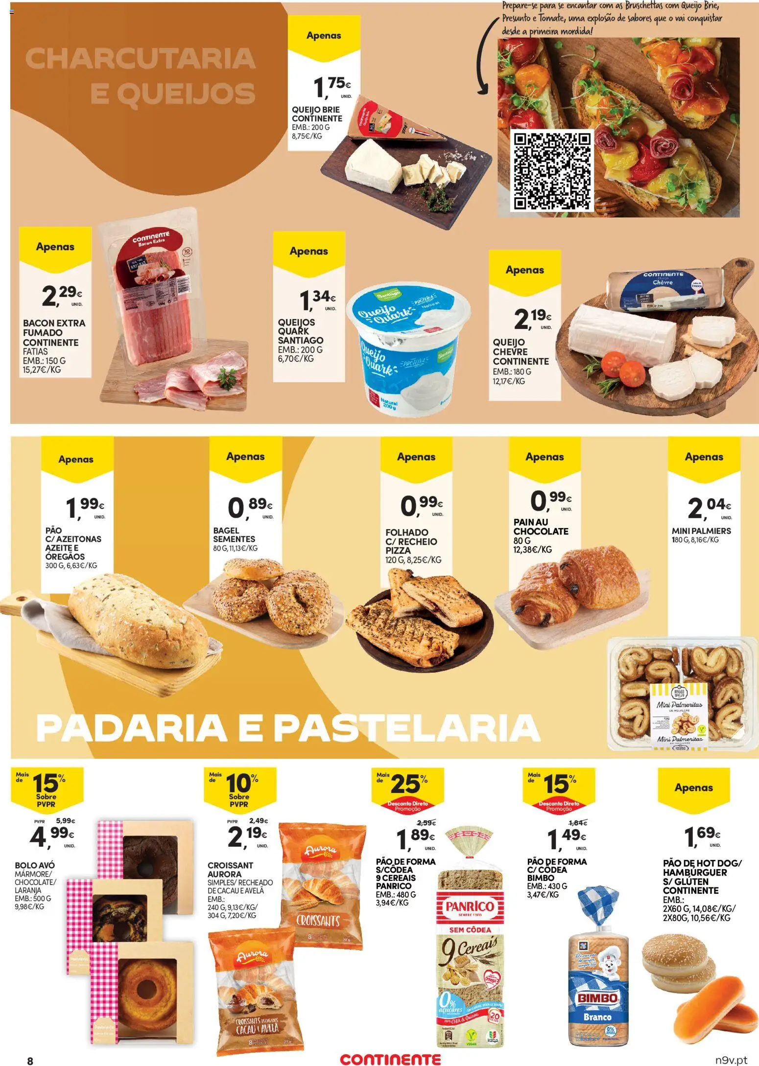 Continente - Açores │ válido de 13.11.2025 | Página: 8 | Produtos: Azeitonas, Bolo, Presunto, Pizza
