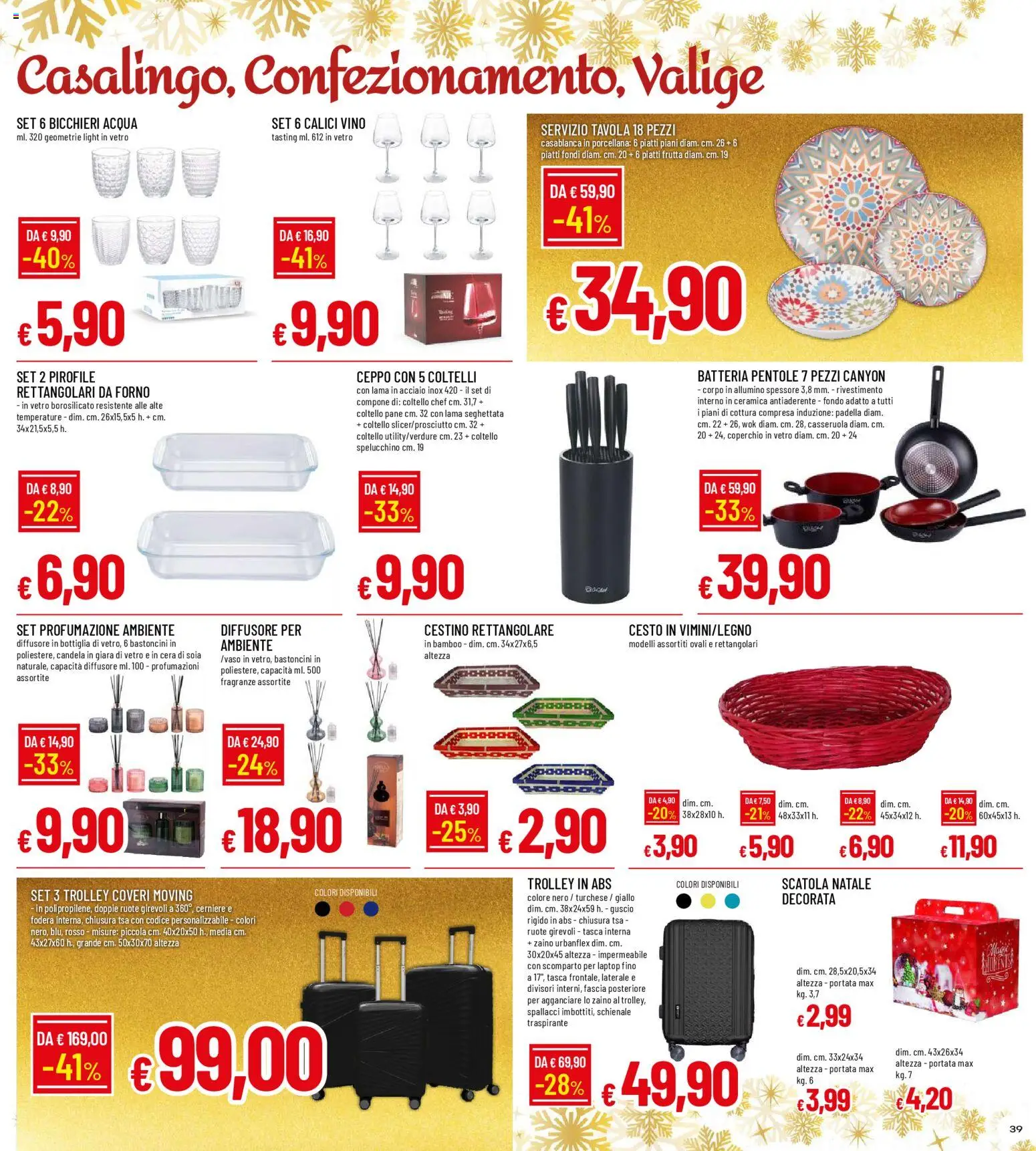 Volantino Galassia del 15.12.2025 | Pagina: 39 | Prodotti: Laptop, Trolley, Scatola, Candela