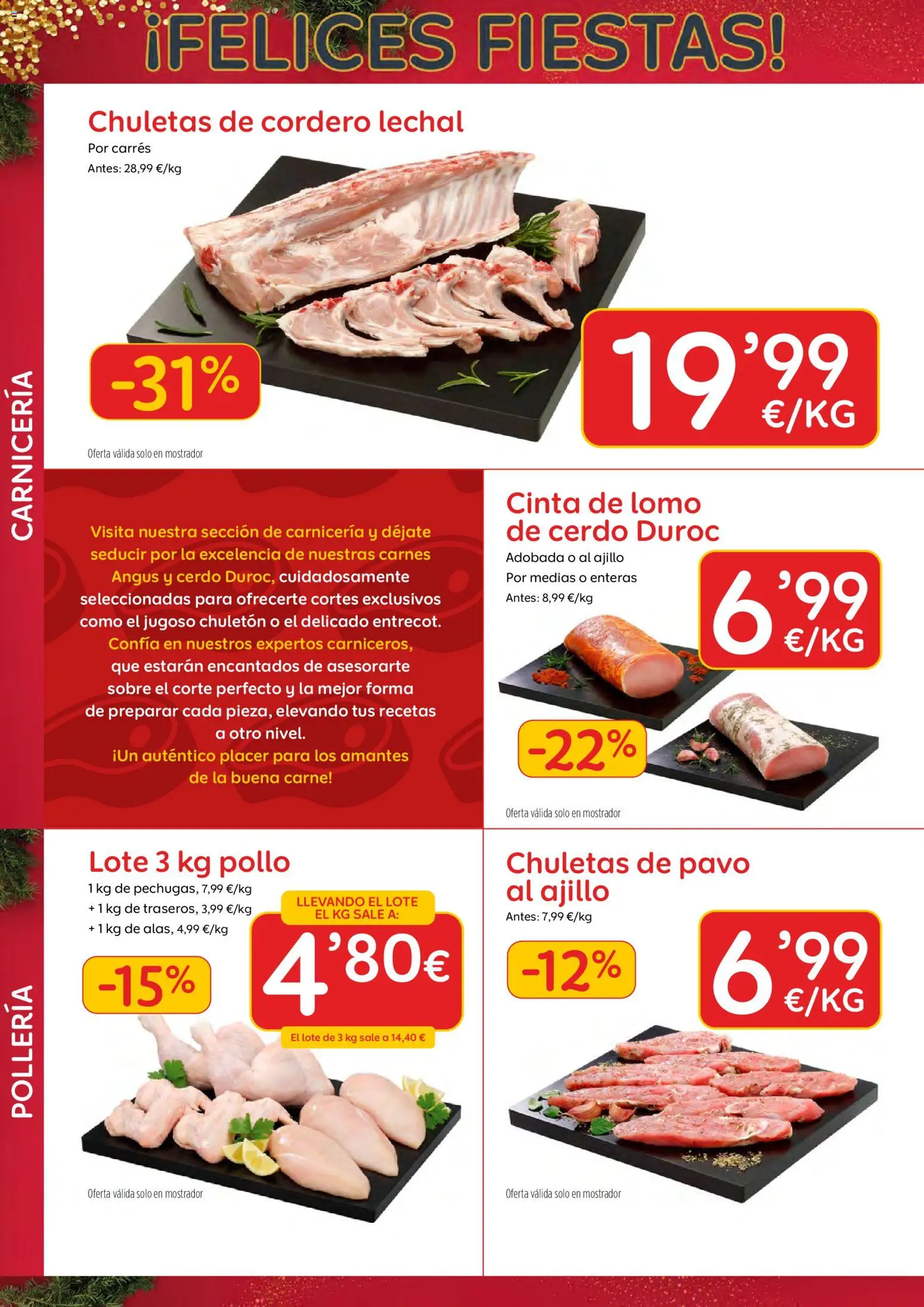 AhorraMas folleto │ válido desde el 20.11.2025 | Página: 8 | Productos: Chuletas de pavo, Chuletas de cordero, Medias, Cerdo