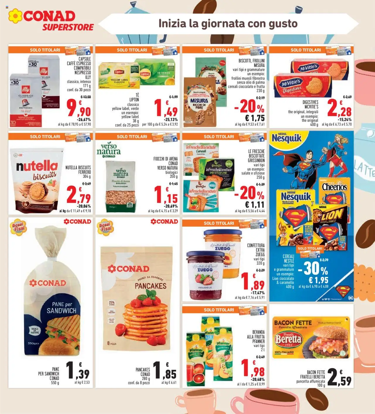 Volantino Conad del 11.09.2025 | Pagina: 23 | Prodotti: Muesli, Frutta, Latte, Olio