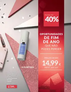 Pré-visualização 5. Sérum Suavizante Antirrugas, Sérum com 0,1% de retinol puro para ajudar a suavizar visivelmente a pele e a aparência das rugas. válido de 01.12.2025 | Página: 237 | Produtos: Sérum