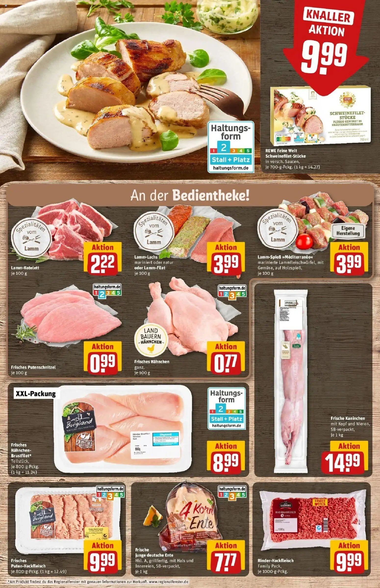 Rewe Prospekt Hildesheim	 – gültig ab 30.03.2026 | Seite: 12 | Produkte: Hahnchen, Schweinefilet, Putenschnitzel, Ente