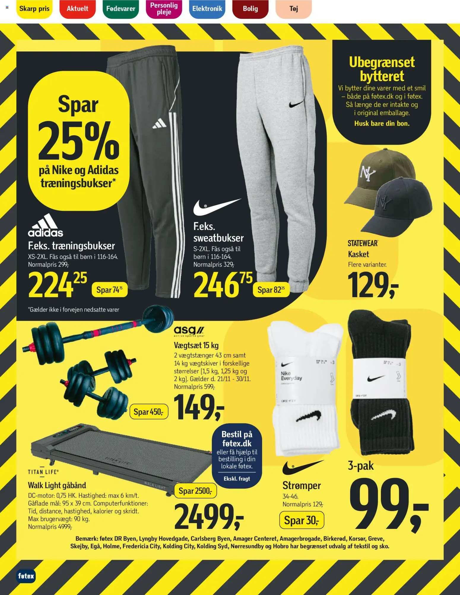 Føtex tilbudsavis – gyldig fra 21.11.2025 | Side: 16 | Produkter: Strømper, Sweatbukser