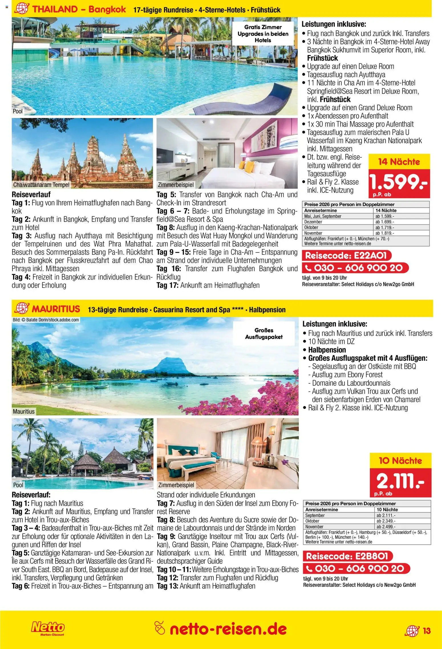 Netto Reisen Prospekt 	 – gültig ab 29.01.2026 | Seite: 13 | Produkte: Uhr