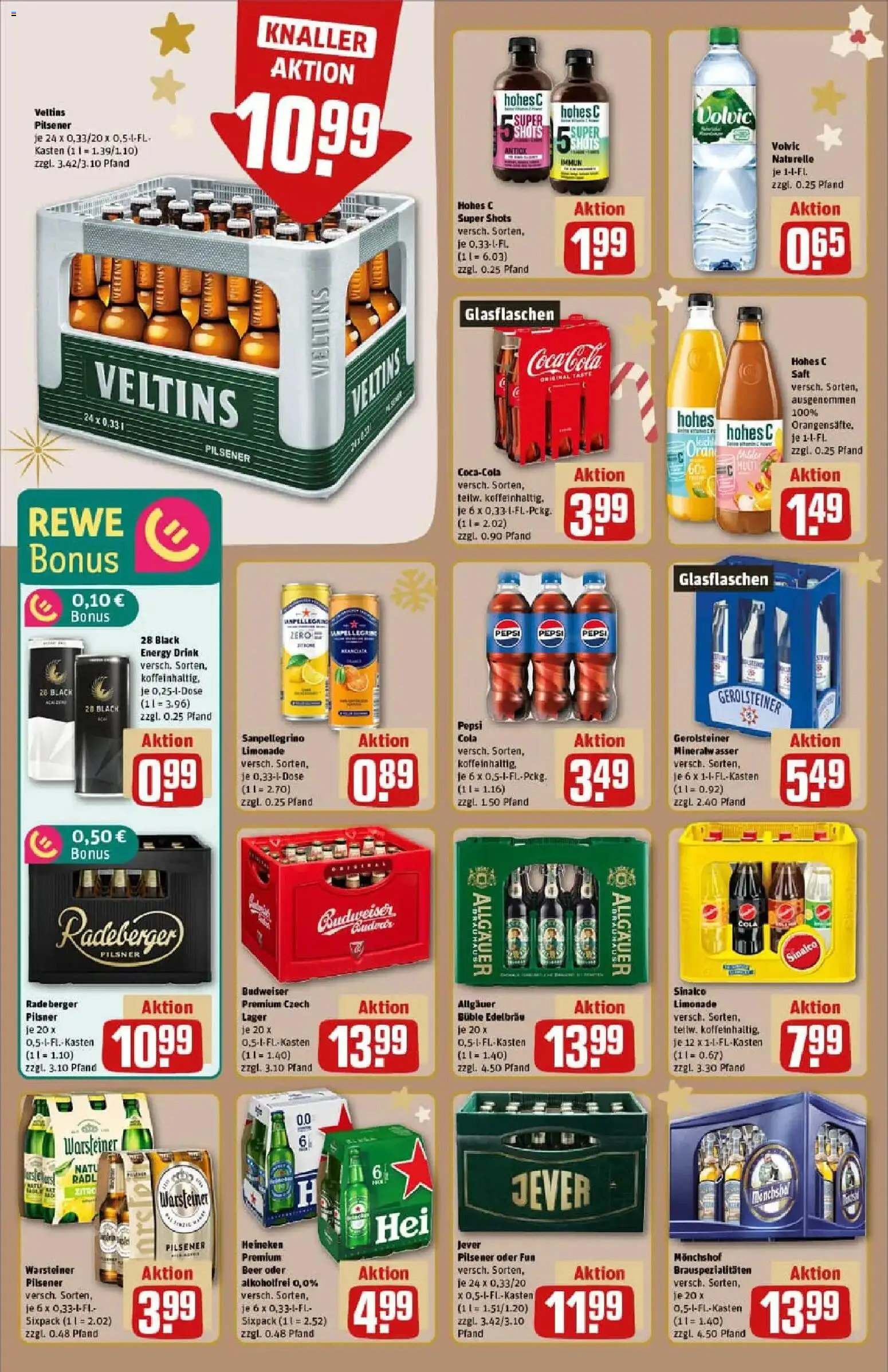 Rewe prospekt Beverungen	 – gültig ab 07.12.2025 | Seite: 16 | Produkte: Limonade, Heineken, Pepsi, Hohes c