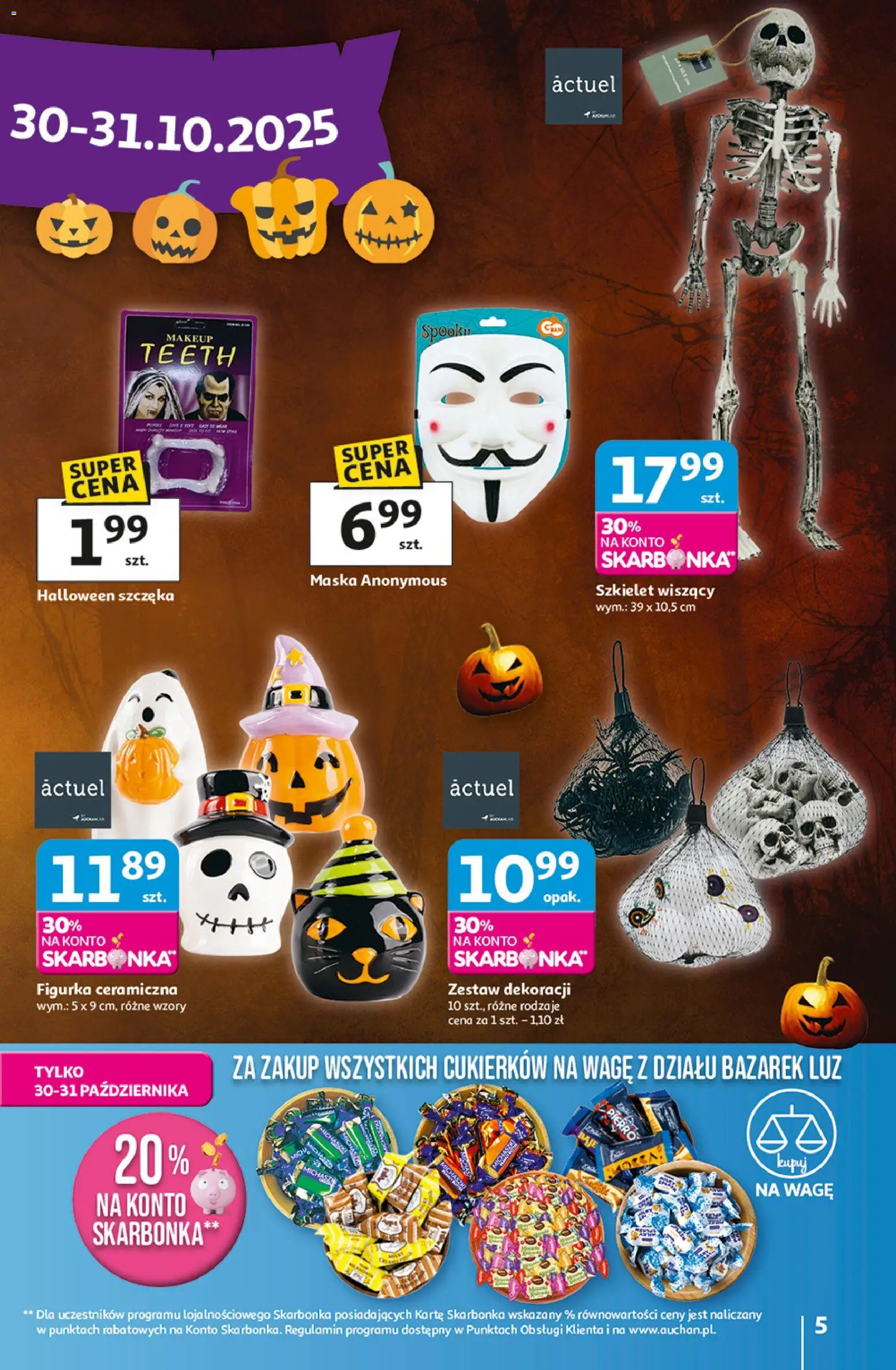 Auchan Gazetka - Pewność niskich cen Hipermarket od 30.10.2025 | Strona: 5 | Produkty: Maska