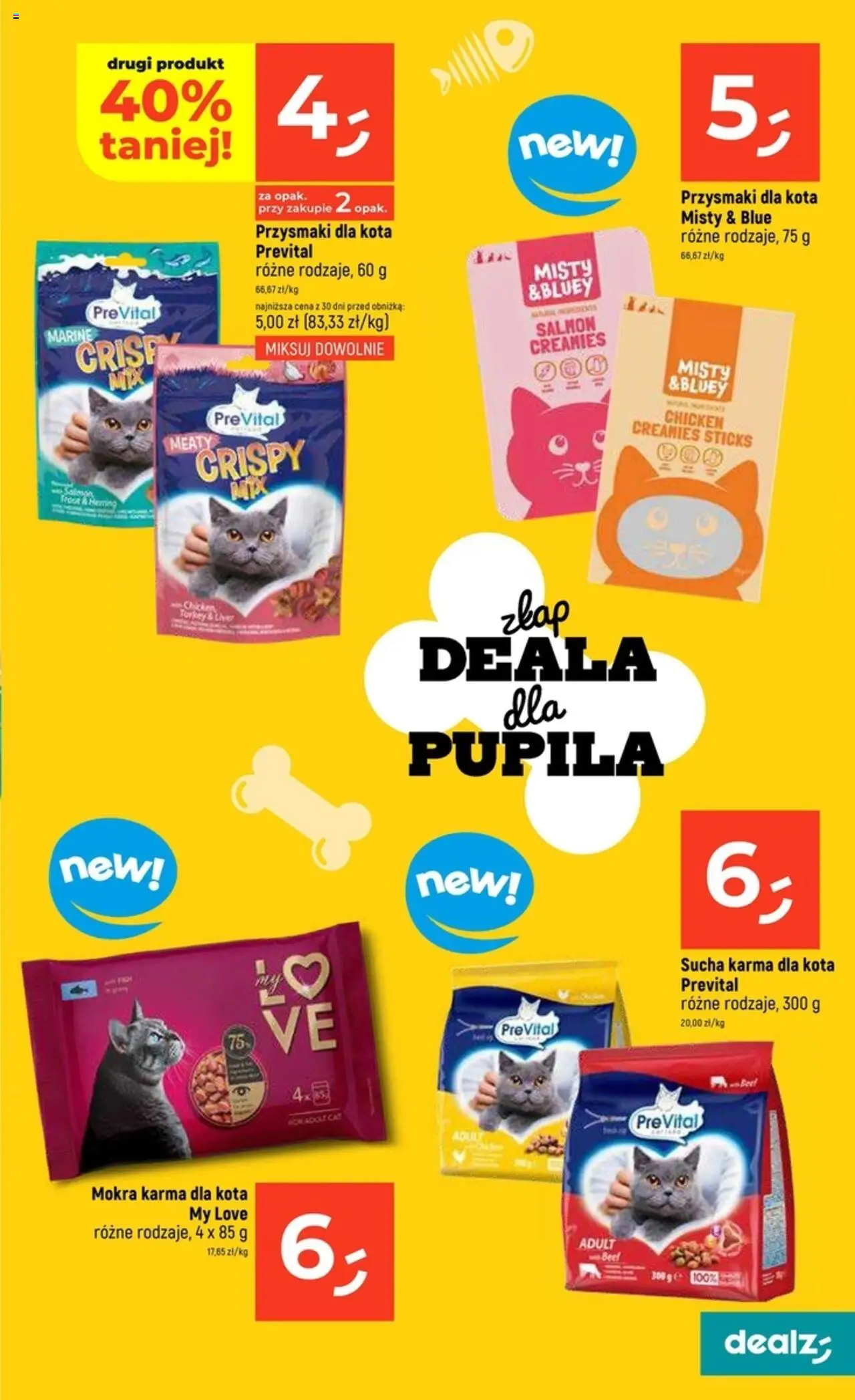 Dealz Gazetka od 18.09.2025 | Strona: 37 | Produkty: Przysmaki dla kota, Karma dla kota