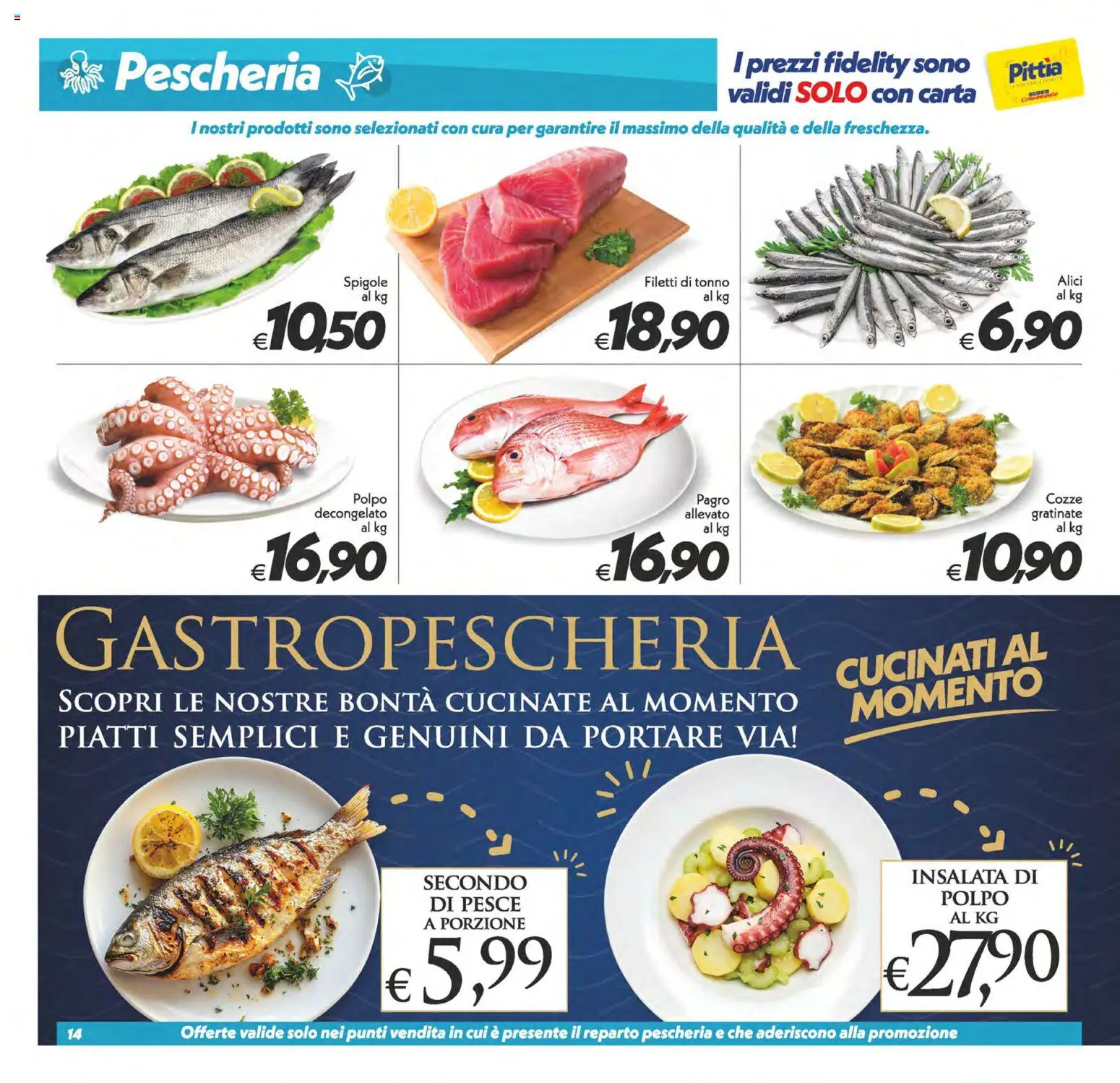 Volantino SuperConveniente del 04.11.2025 | Pagina: 14 | Prodotti: Pesce, Cozze, Polpo, Alici