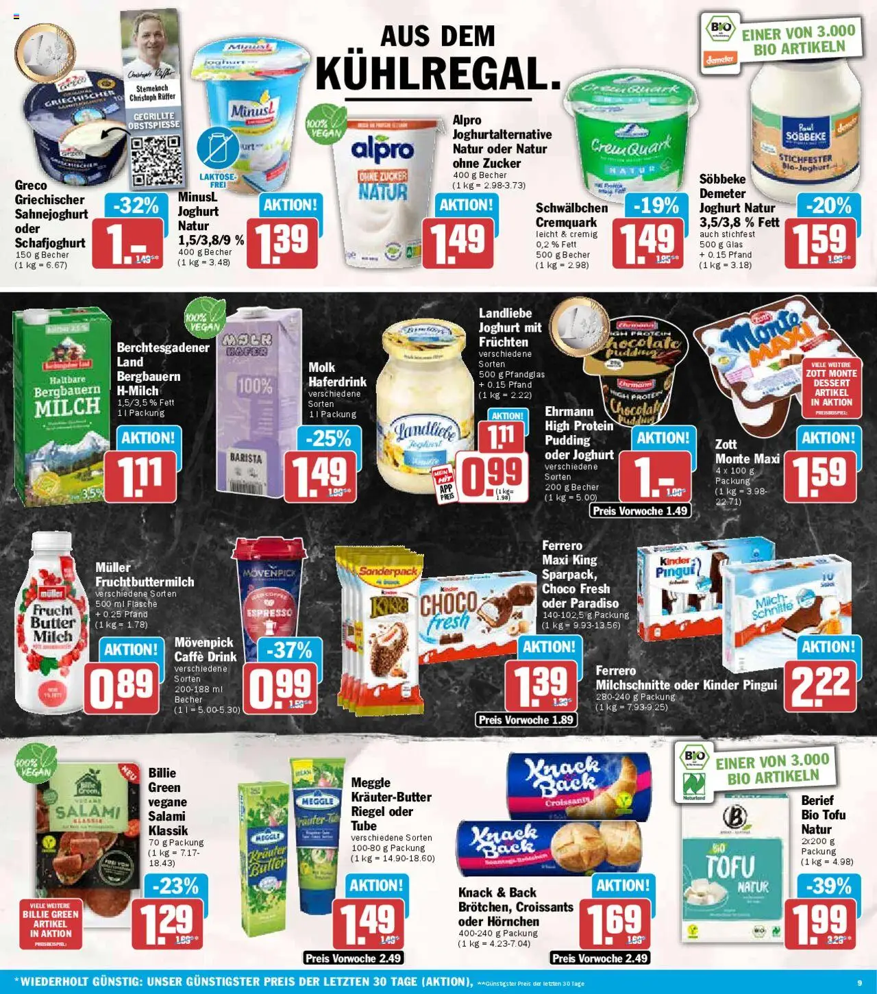 HIT Prospekt 	 - gültig ab dem 25.08.2025 | Seite: 9 | Produkte: High protein pudding, Joghurt, Kräuterbutter, Zucker