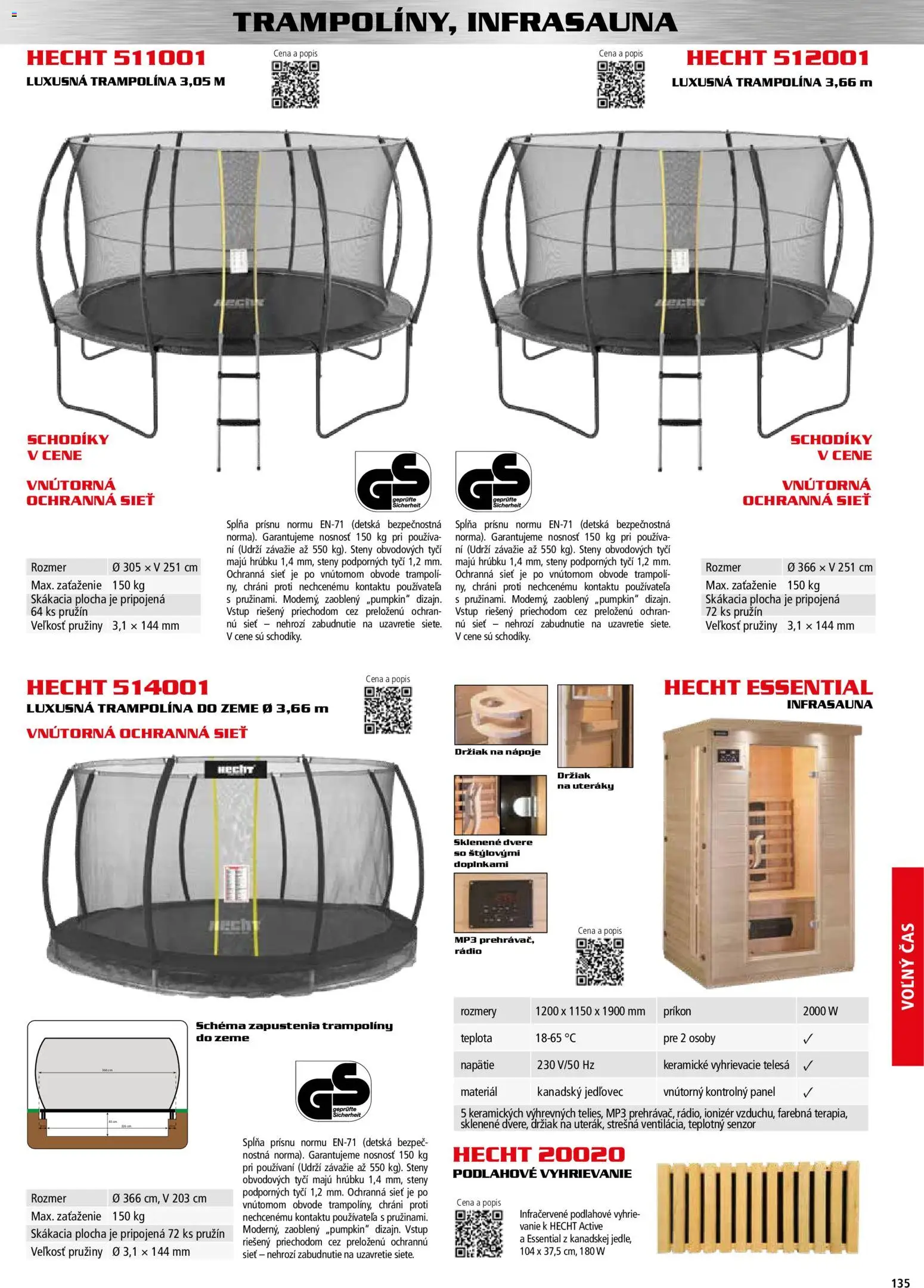 Nové Hecht akcie – leták je platný od 30.10.2025 | Strana: 135 | Produkty: Držiak na uteráky, Dvere, Trampolína, Rádio